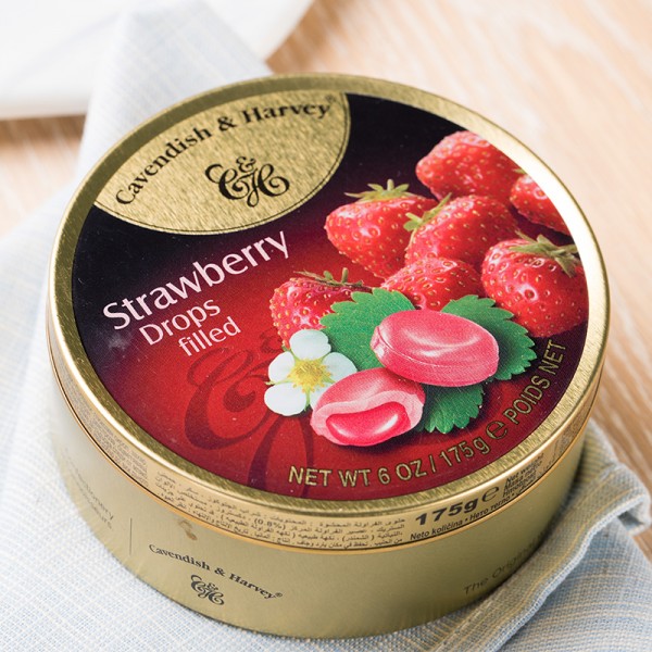 德国进口嘉云糖草莓夹心味硬糖/盒