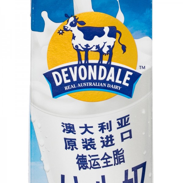 澳大利亚进口德运全脂纯牛奶 1L / 盒