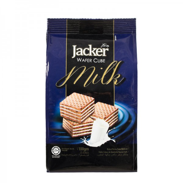 杰克方形威化酥-牛奶100g / 盒