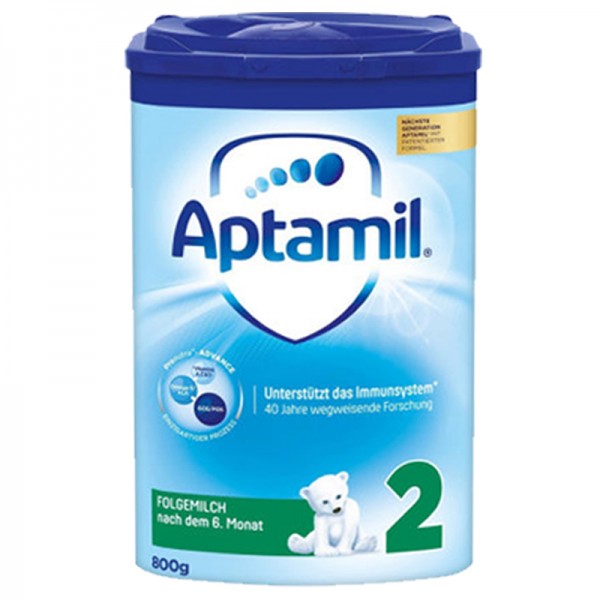 【跨境商品】德国Aptamil爱他美 婴儿奶粉 2段 800克/罐 2罐装