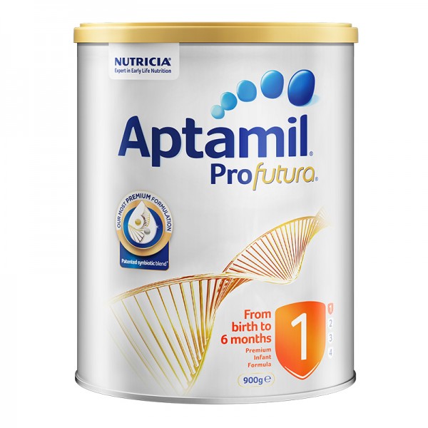 【跨境商品】澳洲Aptamil爱他美白金版婴儿奶粉 1段 900克/罐 2罐装