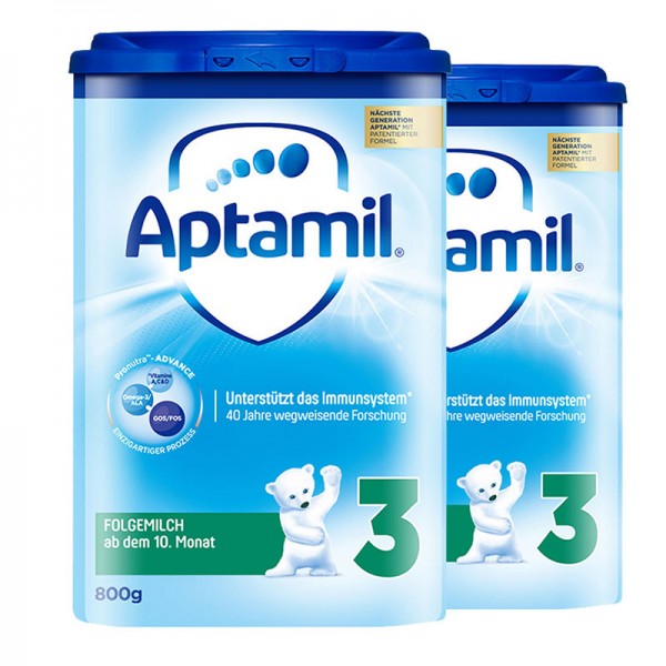 【跨境商品】德国Aptamil爱他美 婴儿奶粉 3段 800克/罐 2罐装