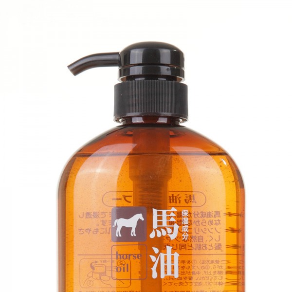 【跨境商品】Kumano 日本熊野油脂马油 无硅洗发水 600ml / 瓶