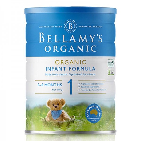 【跨境商品】BELLAMY'S 贝拉米 有机奶粉 1段 900克/罐*2罐装