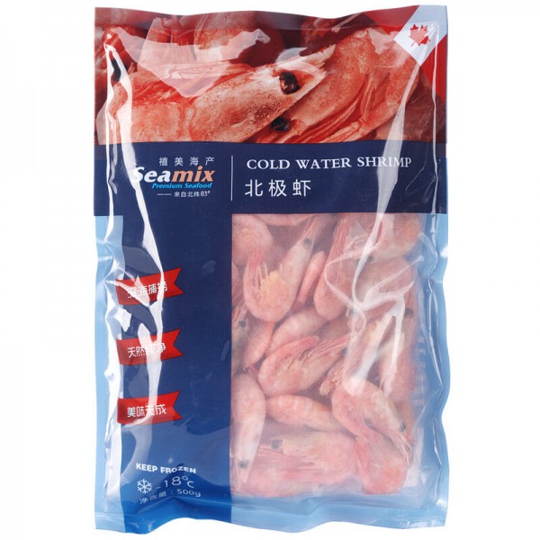 禧美 熟冻加拿大北极甜虾 500g/袋 65-85只 (MSC认证)