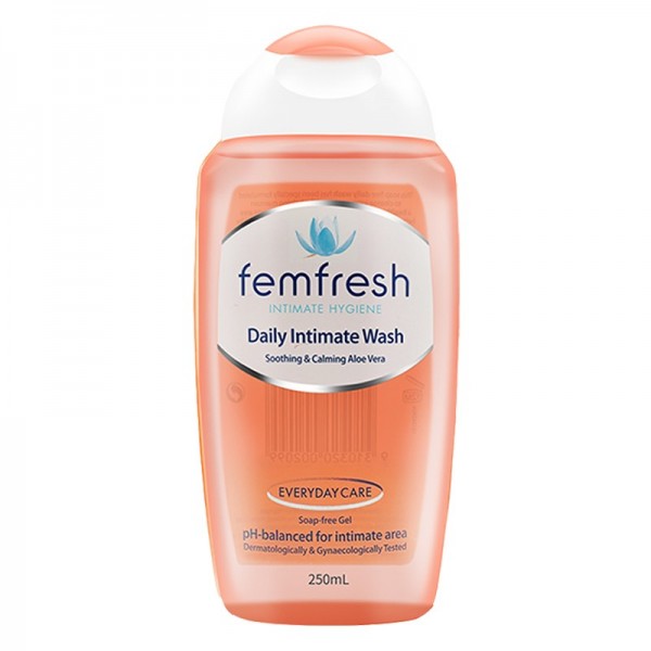 【香港直邮】英国 Femfresh 芳芯 女性私处洗液护理液柑橘透明250ml