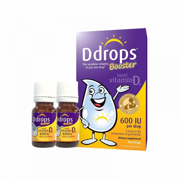 【跨境商品】美国BabyDdrops幼儿纯维生素D3滴剂100滴紫色款2.8ml