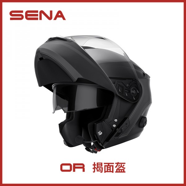 SENA摩托车内置蓝牙系统OR揭面盔白色L码  210621SE885465010470