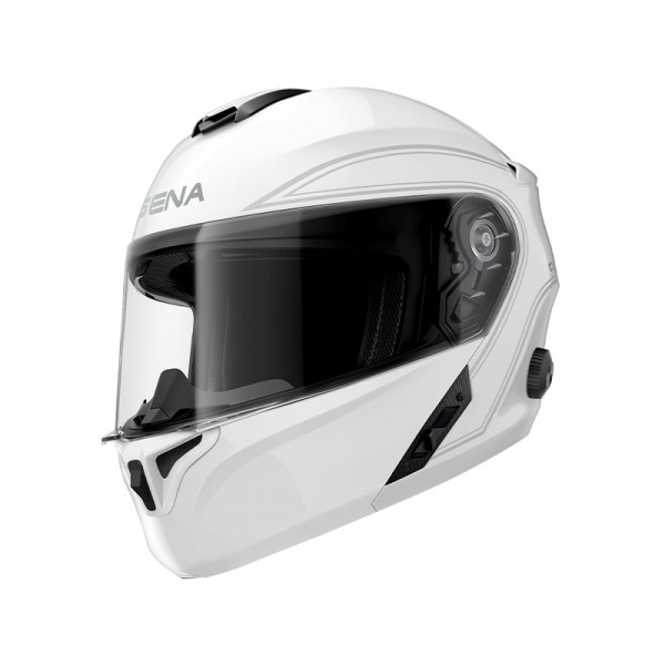 SENA摩托车内置蓝牙系统OR揭面盔白色XXL码  210621SE885465011682