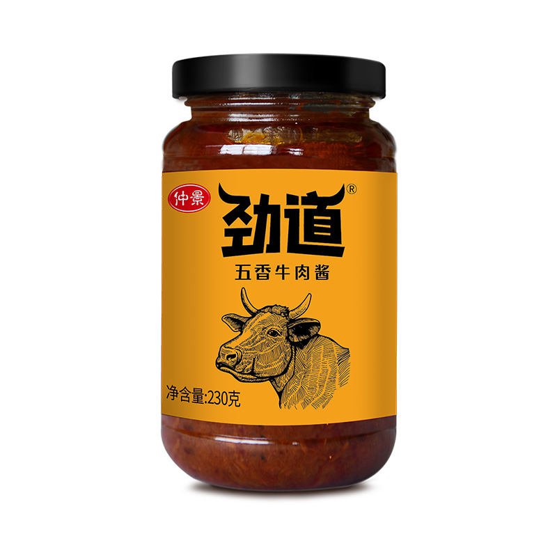 仲景劲道牛肉酱(五香)230g/瓶