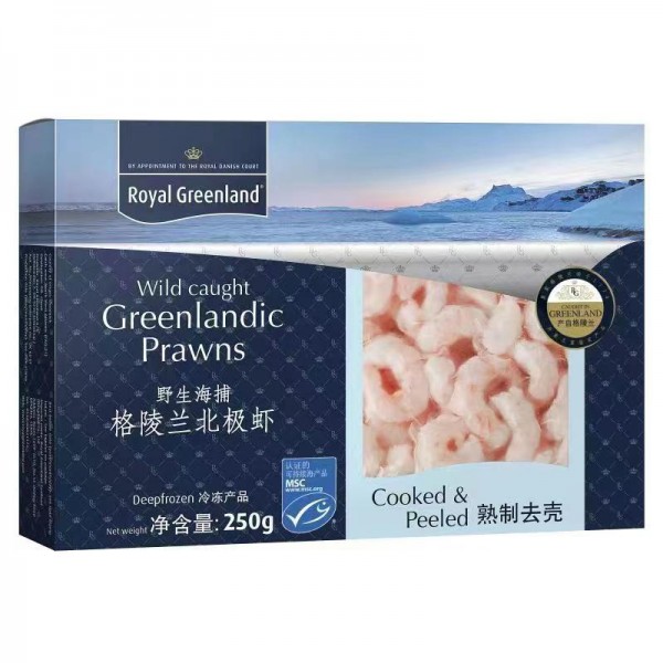 皇家格陵兰熟冻北极虾仁 250g/盒