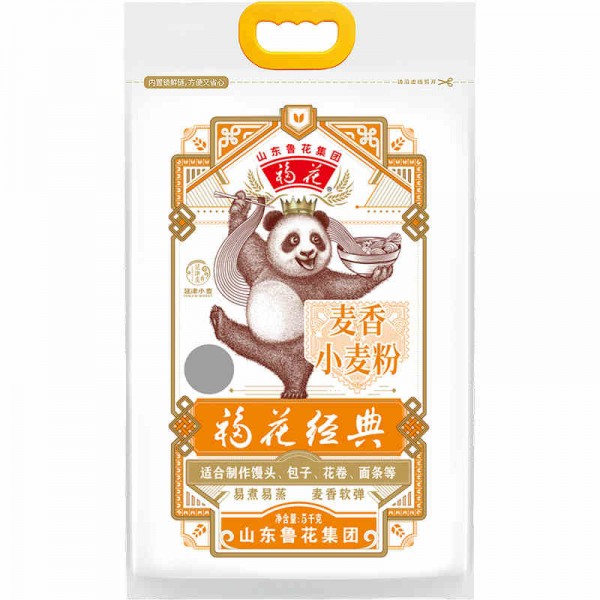 鲁花福花（熊猫）麦香小麦粉5kg/袋