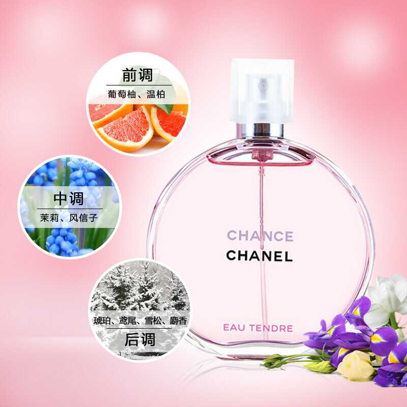 【跨境商品】法国香奈儿Chanel清新邂逅女士香水 粉色邂逅EDT淡香水50ml