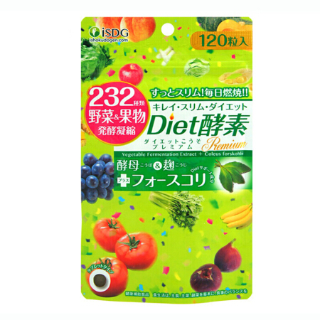 【跨境商品】日本ISDG 医食同源 232 Diet酵素 120粒 / 袋