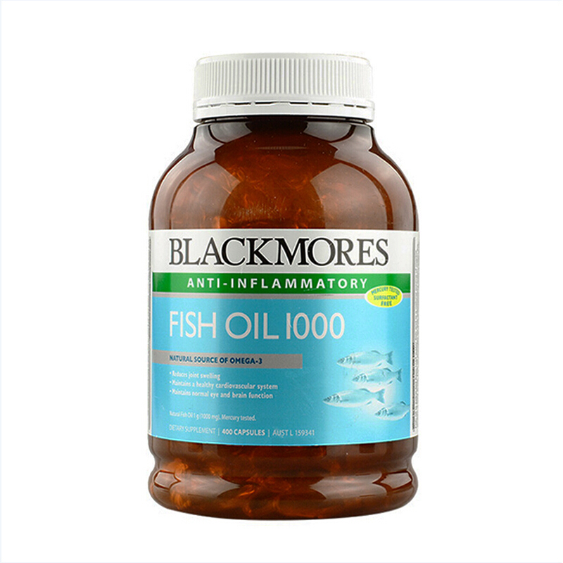 【跨境商品】澳大利亚BLACKMORES 澳佳宝 深海鱼油胶囊 400粒瓶 （原味） / 瓶