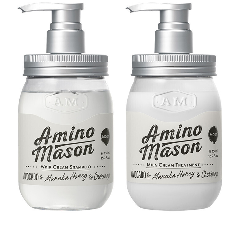 【跨境商品】日本amino mason牛油果氨基酸无硅油洗发水护发素套装组合滋润型 / 瓶