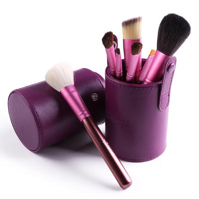 【跨境商品】EMILY圆筒装7支化妆刷套刷化妆用具彩妆美妆工具（紫色）